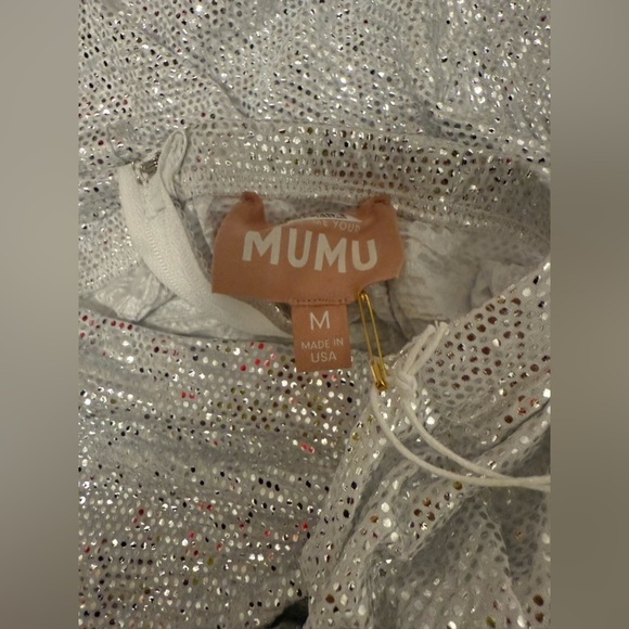 Show Me Your Mumu Women’s Wrap Me Up Skirt White Confetti Size M NWT - Picture 8 of 8